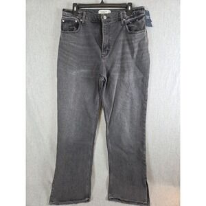Abercrombie & Fitch Jeans Womens 12 The 90s Straight Ultra High Rise Black NEW